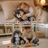 Cudhug Husky Stuffed Animal, Cute Huggable Plush Toy Gift for