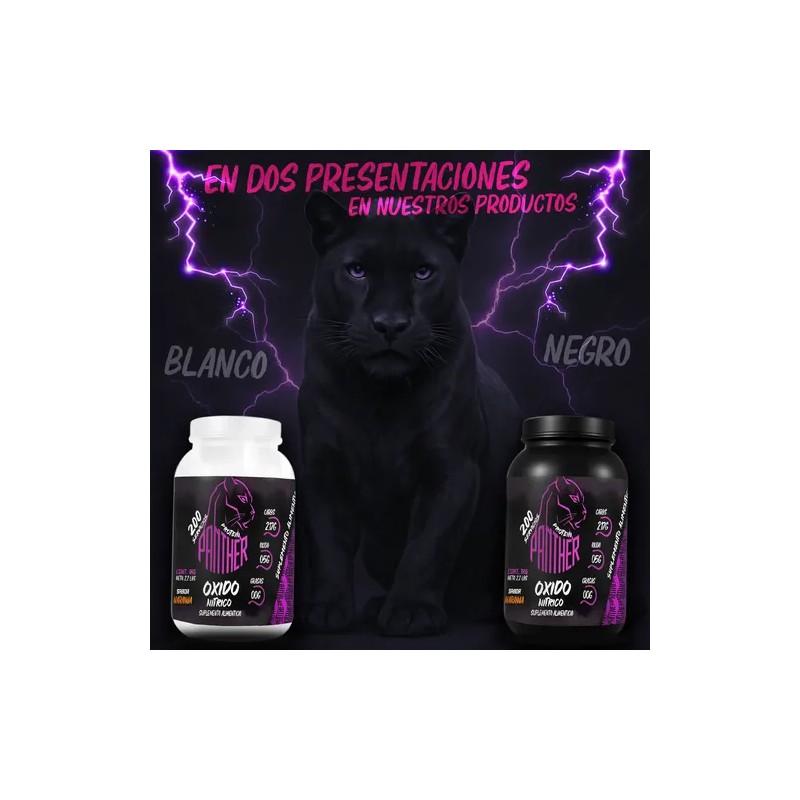 Oxido Nitrico Panther Protein 1 Kg 200 Servicios Pre Entreno
