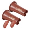 Sosoport 2 Large Ceramic Orchid Pots for Plants Drainage Holes
