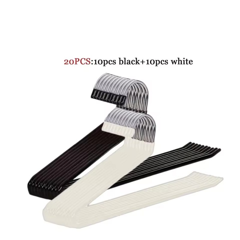 10-Pack Metal Z-Shaped Pants Hangers, Non-Slip Closet Organizer