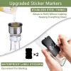 Leaflai Olive Oil Dispenser Bottle, 2 Pcs 4 Labels,1 Brush