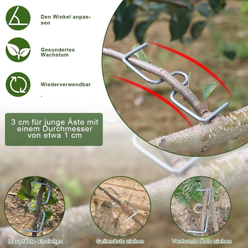 Tyafzzn 20 Pieces Branch Separators, Branch Bender for Fruit Trees,