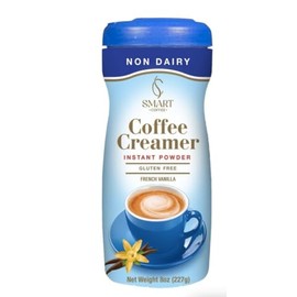 Smart Coffee Non Dairy Coffee Creamer French Vanilla Flavor 8 oz