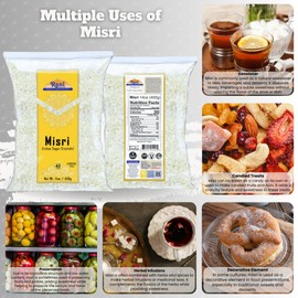 Rani Misri (Indian Sugar Crystals) 14oz (400g) ~ All Natural | Gluten Friendly | No Colors | Vegan | Kosher | Indian Origin