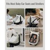 Blissful Diary Baby Car Seat Cover, Extra Large Mesh Window,