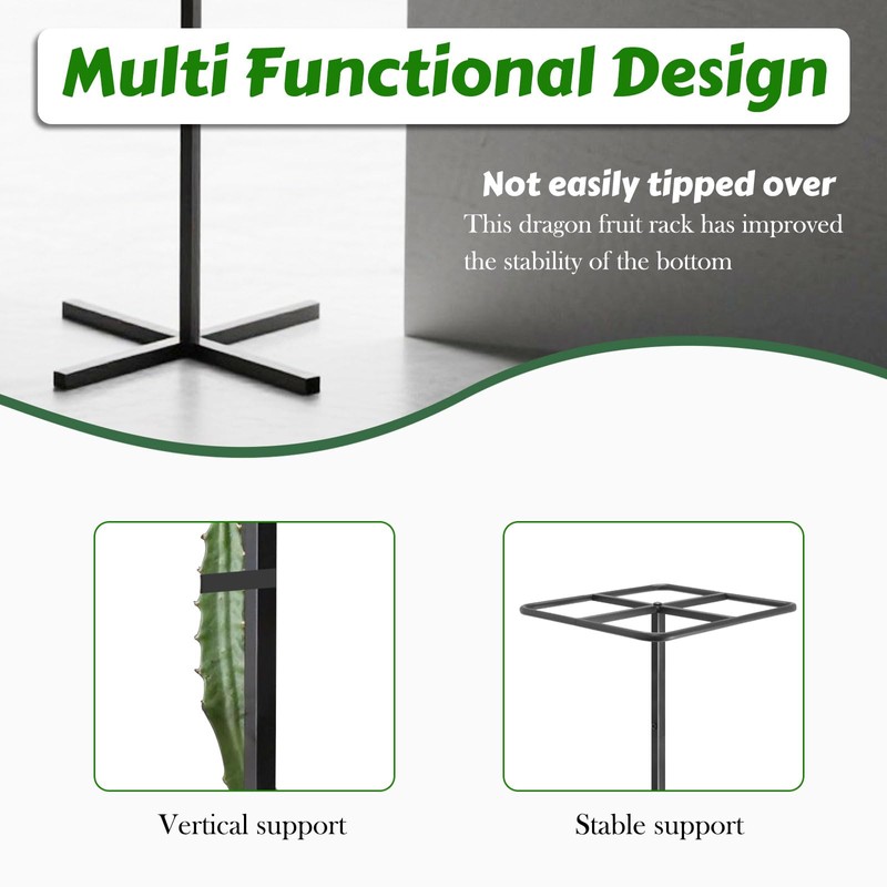 Gavinjitao Metal Dragon Fruit Trellis，Adjustable Dragon Fruit Plant Trellis for