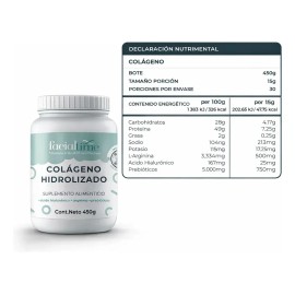 Cólageno En Polvo 450g Y Jabón Azufre 100g Pack Facial Time Sin Sabor