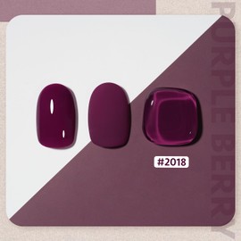 GAOY Purple Gel Nail Polish, 16ml Soak Off Gel Polish, UV Light Cure for Nail Art DIY Manicure at Home, 2018 Purple Berry
