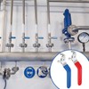 2pcs Lever Handle for Ball Valve Total Length 120mm,Hole Size
