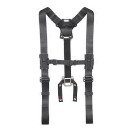 Tajima SFSSF-BK Suspenders with Ceff Holder, Black, Uses New Features Belt Hanger, Elastic Fabric to Reduce the Strain Around the Waist, Securely Connected with Screw and Button Hooks (Sold SEG Body)