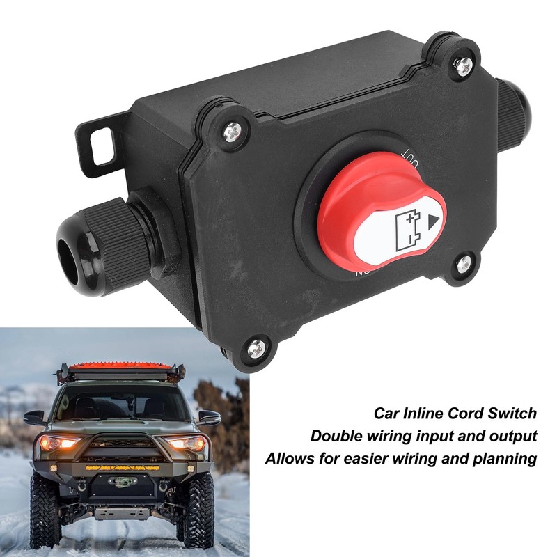 Inline Cord Switch Waterproof ON Off Toggle Switch DC12 to