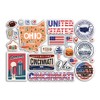 A5 Aufkleberbogen Cincinnati Wahrzeichen Vinyl Aufkleber – Ohio Amerika USA