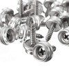 WedDecor Fasteners Metal Press Studs Marine Grade Stainless Steel Screw,