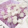 Honbay 50PCS White Hole Plugs Plastic Flush Type Hole Plugs