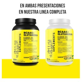 Aminoácidos Bcaas  Glutamina 1kg Mr. Yellow Varios Sabores