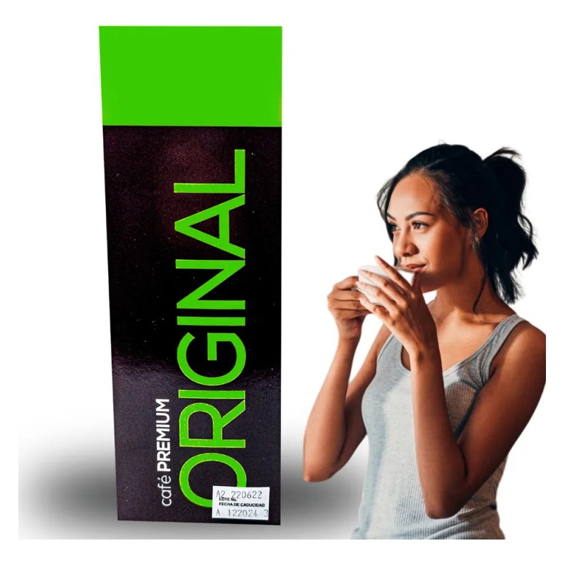 Café Premium Original Algas Black Fusión 30 Sobres De 3.3