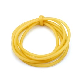 QWORK 10FT 3/8" OD 1/4" ID Natural Latex Rubber Tubing Surgical Tube for Home, Hospital, Laboratory