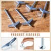 Yaocom 100 Pcs 1/4" x 4" Toggle Bolts Butterfly Screws