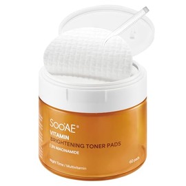Soo'AE Vitamin Brightening Toner Pads - 60 Gentle Exfoliating Pads