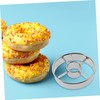 ABOOFAN Round Stainless Steel Doughnut Mold Reusable Baking Cutter for