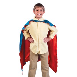 BLUE AND RED SUPERHERO CAPE - Apparel Accessories - 1 Piece
