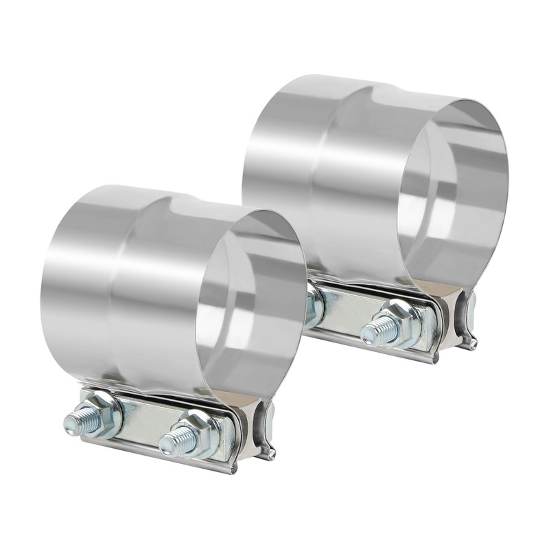 DOCAS 3 Inch Exhaust Clamp, Lap Joint Band Clamp Stainless