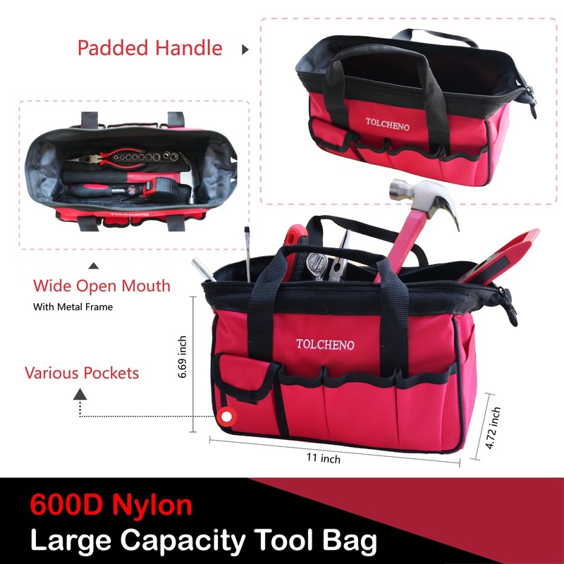 TOLCHENO Basic Tool Kit - Mini Tool Box for Home,Apartement,Dorm