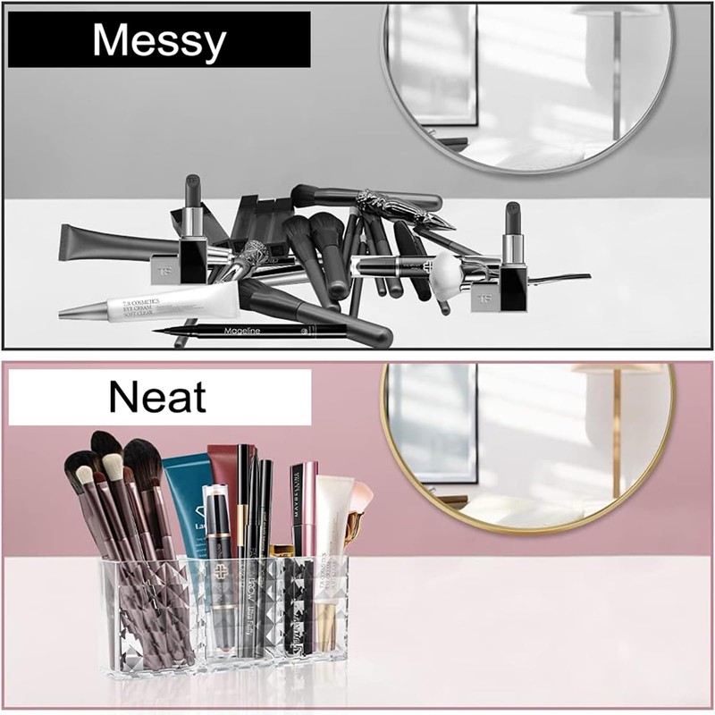 SUpoetry Makeup Brush Holder, Make Up Organiser, Cosmetic Organiser, Ideal