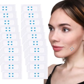 OIIKI 40 PCS Face Lift Tapes, Upgrade Face Lifting Tape Invisible, Instantly Waterproof Face Makeup Tape for Lifting, Face Tapes for Lifting Double Chin, Wrinkles
