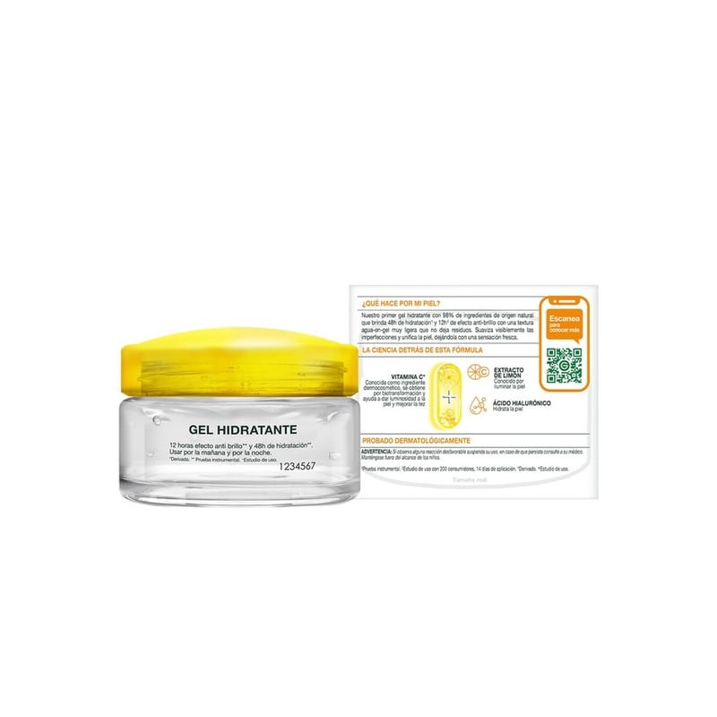 Gel Hidratante facial Garnier skin active express aclara anti brillo