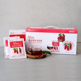 맛있는 홍삼액과 오미자 30포 6년근 홍삼과 국내산 오미자의 만남 Delicious Red Ginseng Extract and Schisandra 30 Sachets - The Meeting of 6-Year-Old Red Ginseng and Domestic Schisandra