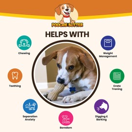 Peanut Butter Dog Toy | Dog Peanut Butter Toy Filler | Dog Chew Toy | Poochie Butter Toy