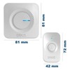 Eaxus® Wireless Doorbell, 52 Melodies, LED Display, IP56 Waterproof, for