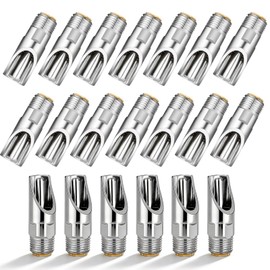 FLKQC 20 Pack Pig Water Nipple, 1/2" NPT Stainless Steel Automatic Pig Nipple Waterer, Pig Water Feeder, Pig Waterer for Sows Piglets Drinking, Nipple Drinker