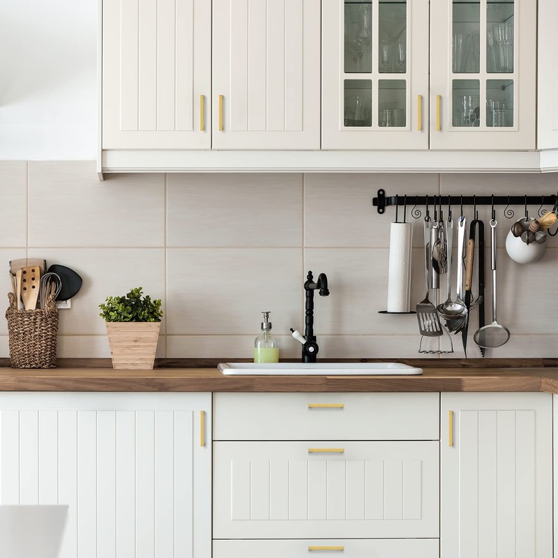 Ravinte 12 Pack 4-1/2 Inch Kitchen Square Cabinet Handles Cabinet