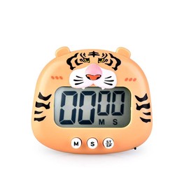 Digtal Kitchen Timer,Timer for Kids,Cute Portable Desk Timer for Cooking,Oven,Baking,Classroom (Tiger)
