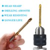 Yuentoen Sawtooth Drill, Titanium Coated HSS Milling Drill Set, Milling