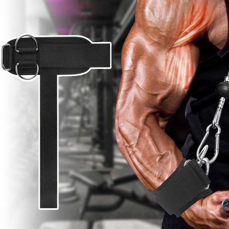 Gym Wrist Straps - Weightlifting Straps Men | Rubber Heavy