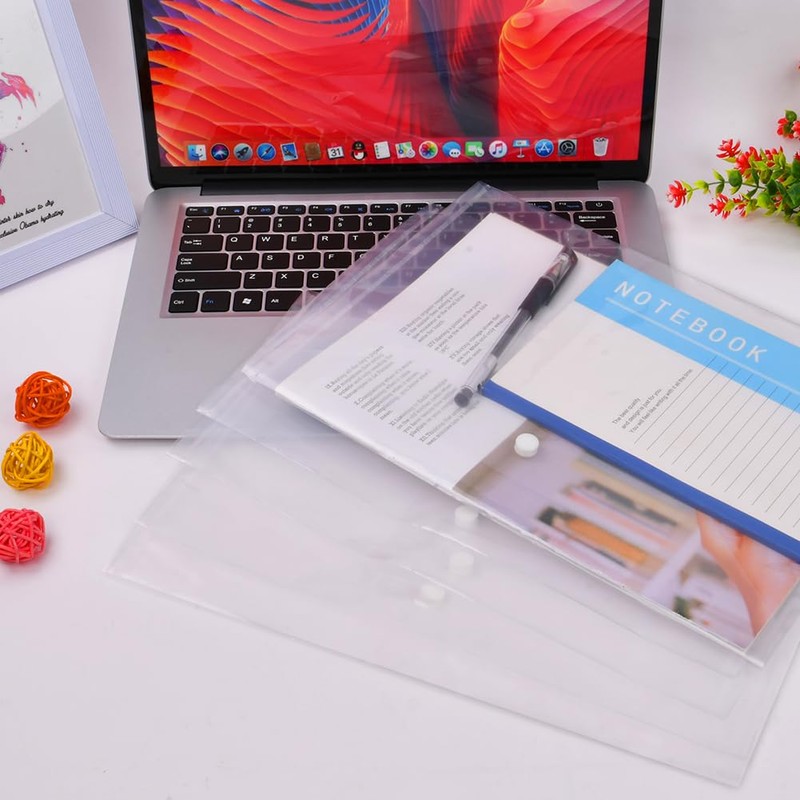 Vicloon Document Wallet A4, 20 Pieces A4 File Pockets with