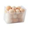2pcs Egg Container for Refrigerator Stackable Egg Holder Stable Rack
