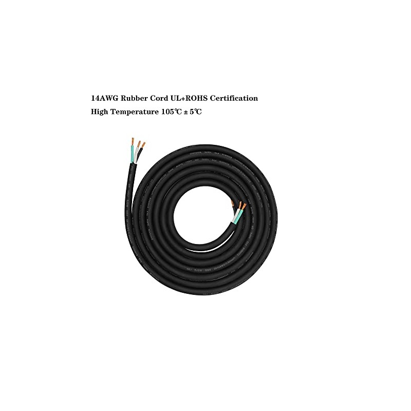 Toronce Hand-Built PowerCon Cable AC 14 AWG Power Cable for