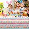Jc.upin Easter Table Cloth,Easter Decorations,Wipe Clean Tablecloth,Egg Hunt Pink Yellow