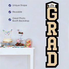 Big Dot of Happiness Law School Graduation Banner - Vertical Shaped Banner Decorations