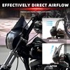 FATECIM 13" Smoke Windscreen Windshield for Harley Dyna FXDXT T-Sport