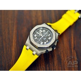 Audemars Piguet AP Bands Scuta 100% Rubber Strap Yellow For Audemars Piguet Royal Oak Offshore - Long - 120mm x 80mm, Yellow