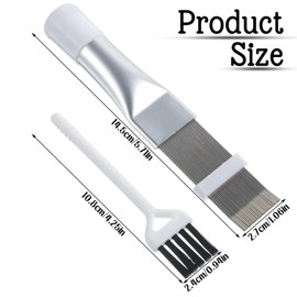 Shimmeroo 2Pcs Radiator Fin Comb,Coil Cleaning Brush Air Conditioner Fin Comb Kit for Combing Radiator Evaporator Condenser