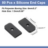 PATIKIL 6mm Tapas De Silicona Para Costura, 80Pcs Puntas Espirales