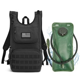 G4Free Military Hydration Backpack with 2L Improved Bladder, Hydration Bladders, Hiking Backpacks for Hiking, Cycling, Running, Trips and Climbing