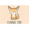 1 x Fennec Fox Cartoon Animal Fun Black Ballpoint Pen