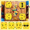 LADVCORP 60Pcs Building Block Party Plates 7" Disposable Square Plates